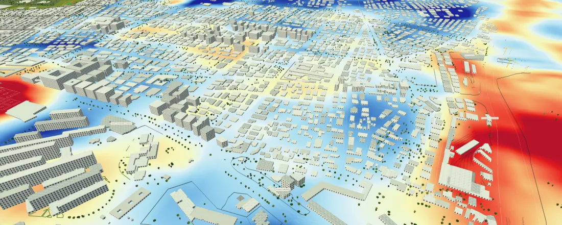 3D urban heat island model